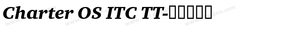 Charter OS ITC TT字体转换